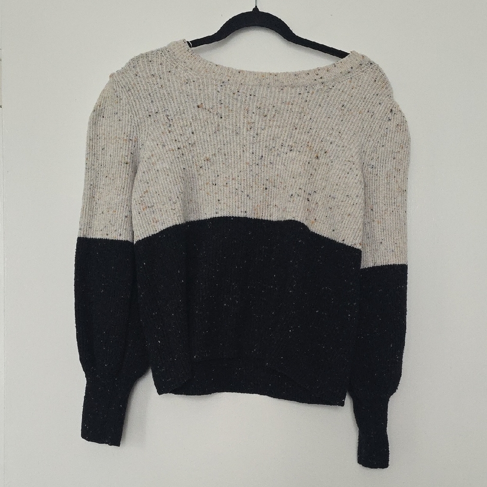 1. State Black and Cream Women's Sweater